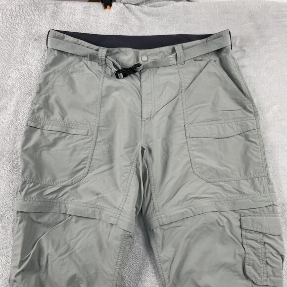Eastern Mountain Sports Convertible Hiking Pants Womens 16 S Gray Cargo - Picture 7 of 7